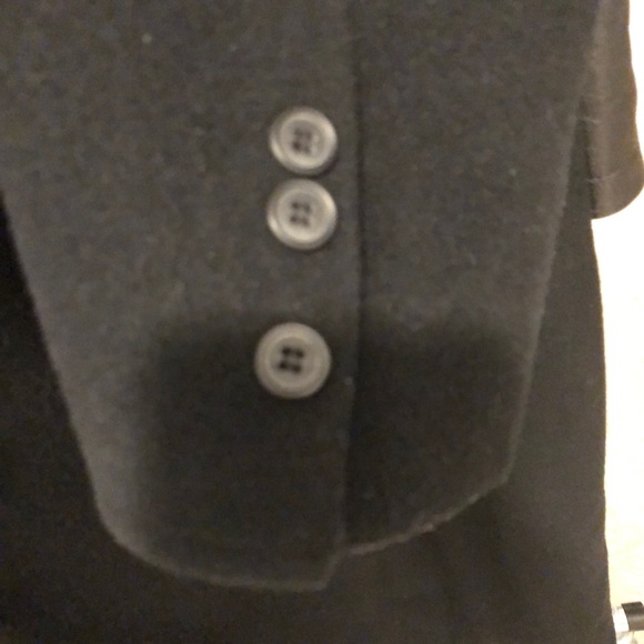 Macy’s -  Men’s Alfani Black Wool Coat. Size L. - Picture 7 of 8